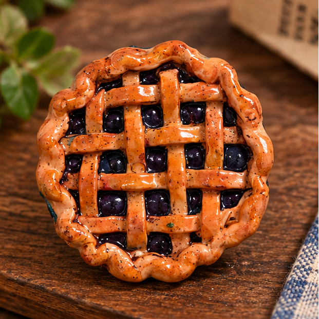 Blueberry pie magnet
